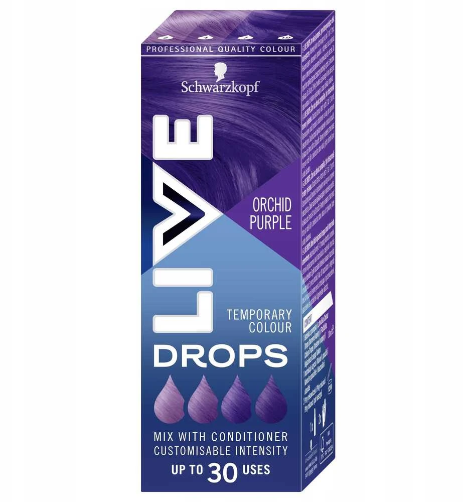 Schwarzkopf Live Drops plaukų dažų dėžutė