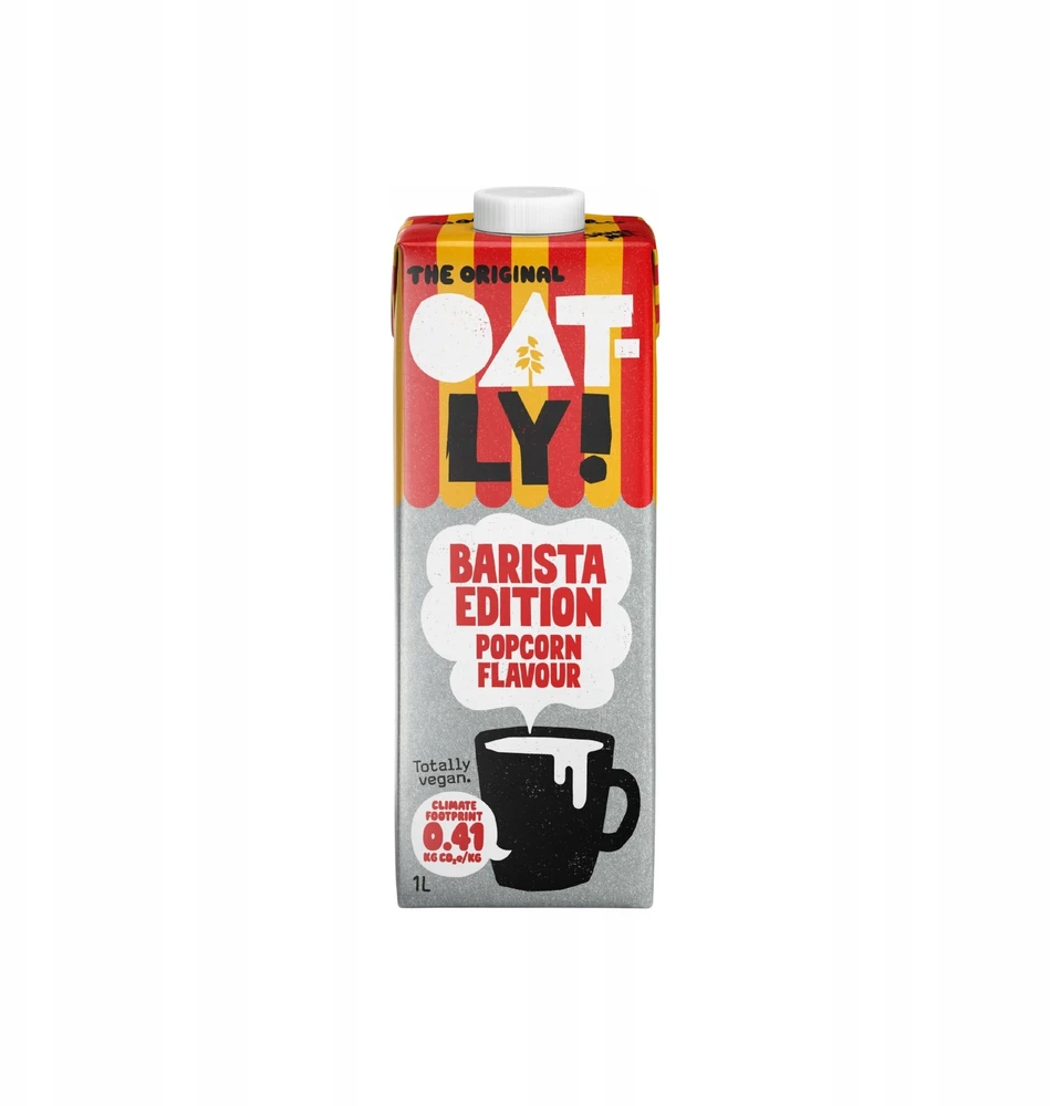 Schwarzwaldmilc Oatly - Avižų gėrimas Popcorn Barista 1L