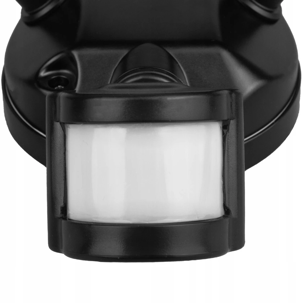 Maclean LED sieninis šviestuvas, su PIR jutikliu, 20W, 1500lm, IP65, neutralus baltas 4000K, juodas, MCE524 B