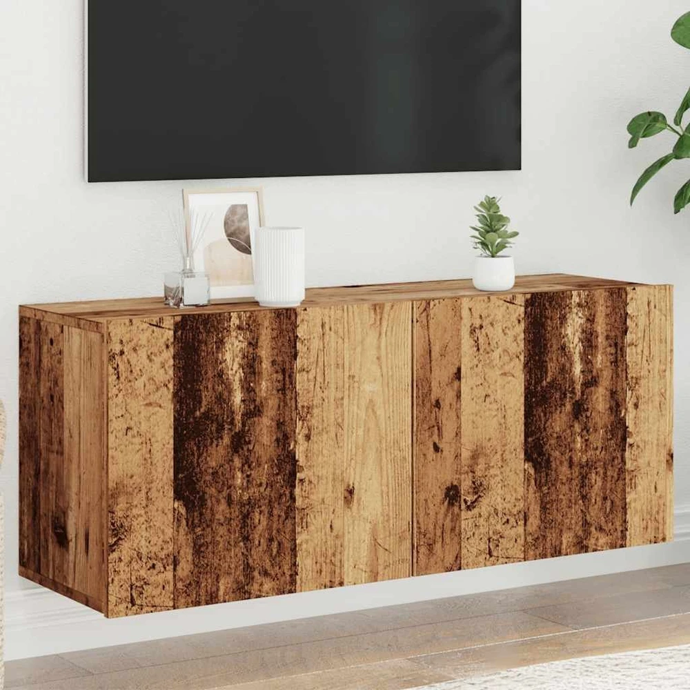 TV staliukas televizoriaus spintelė Sieninė Old Wood 100x30x41 cm