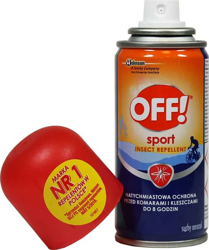 OFF! Sport purškalas nuo vabzdžių su nuimtu dangteliu