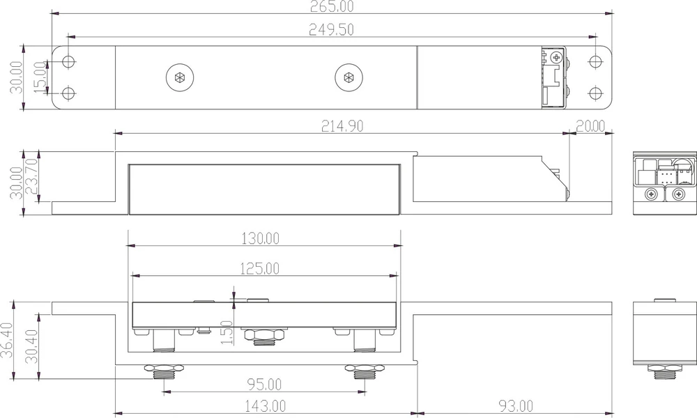 SCOT EL-2500TS SCOT elektromagnetinė armatūra 1200 kg