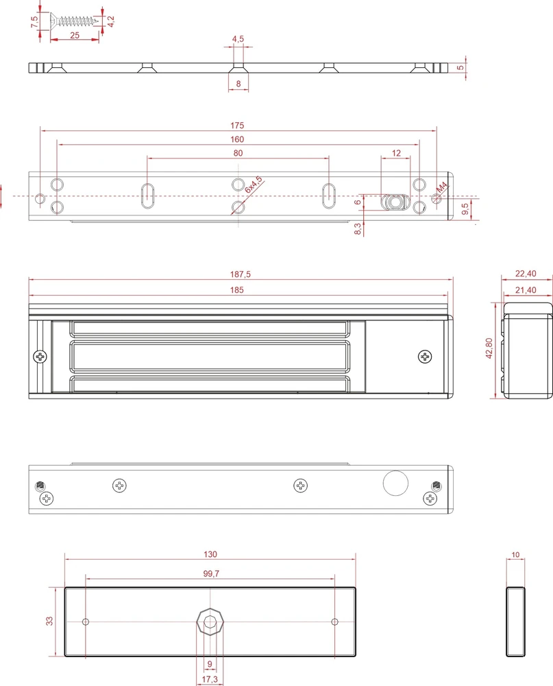SCOT EL-350SP2 SCOT elektromagnetinė armatūra 180 kg