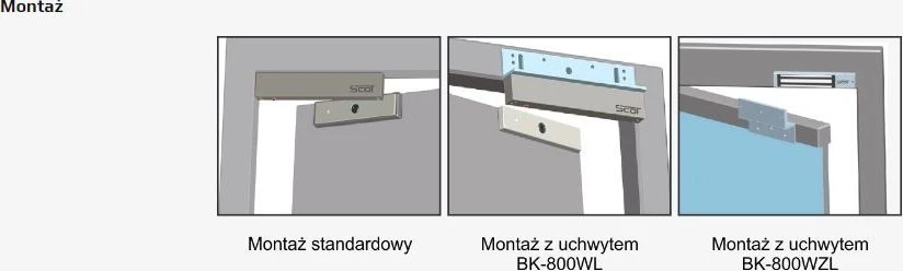 Carruzzo SCOT EL-800WS išorinė elektromagnetinė spyna.