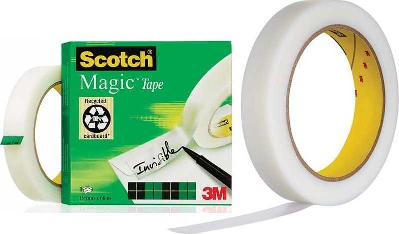 „Scotch Magic Office lipni juosta, 19 mm / 66 m, matinė“