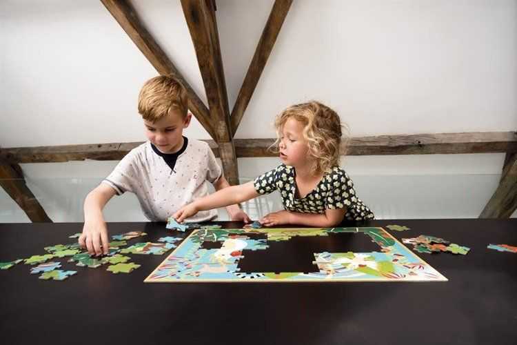 Dėlionė Scratch Scratch, JUNGLE Puzzle 100 vnt.