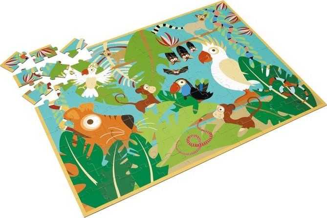 Dėlionė Scratch Scratch, JUNGLE Puzzle 100 vnt.