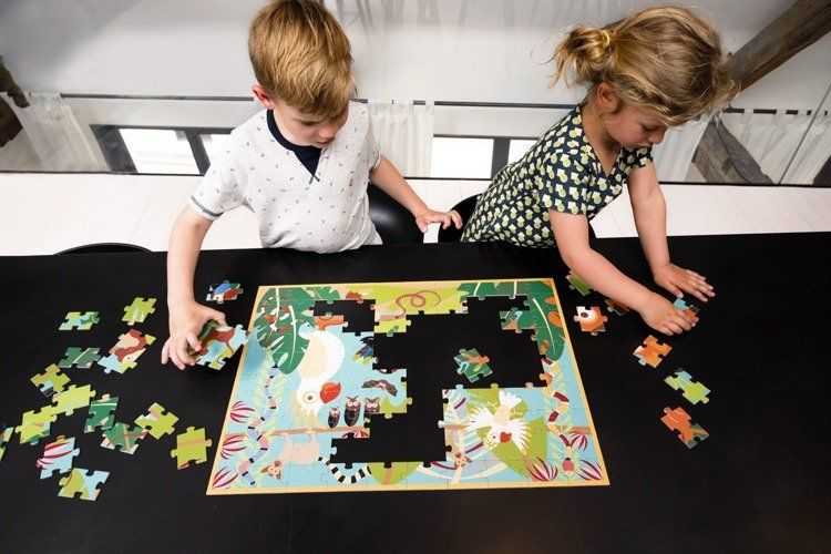 Dėlionė Scratch Scratch, JUNGLE Puzzle 100 vnt.