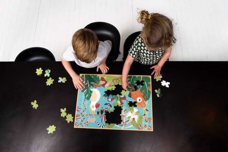 Dėlionė Scratch Scratch, JUNGLE Puzzle 100 vnt.