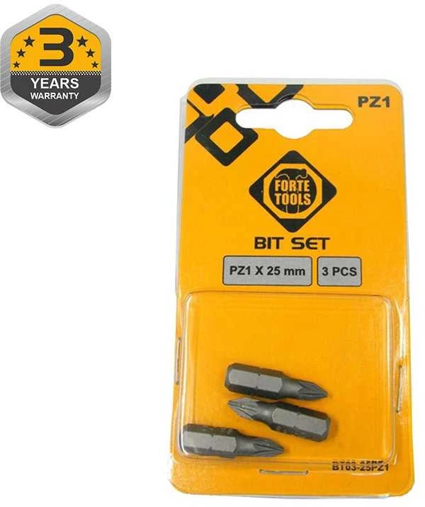 Forte_Tools Atsuktuvų antgaliai Forte Tools PZ1, 25 mm, 3 vnt