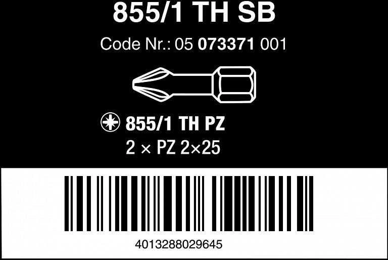 Grąžtas Atsuktuvo antgaliai Wera Torsion 2 vnt PZ2 x 25mm