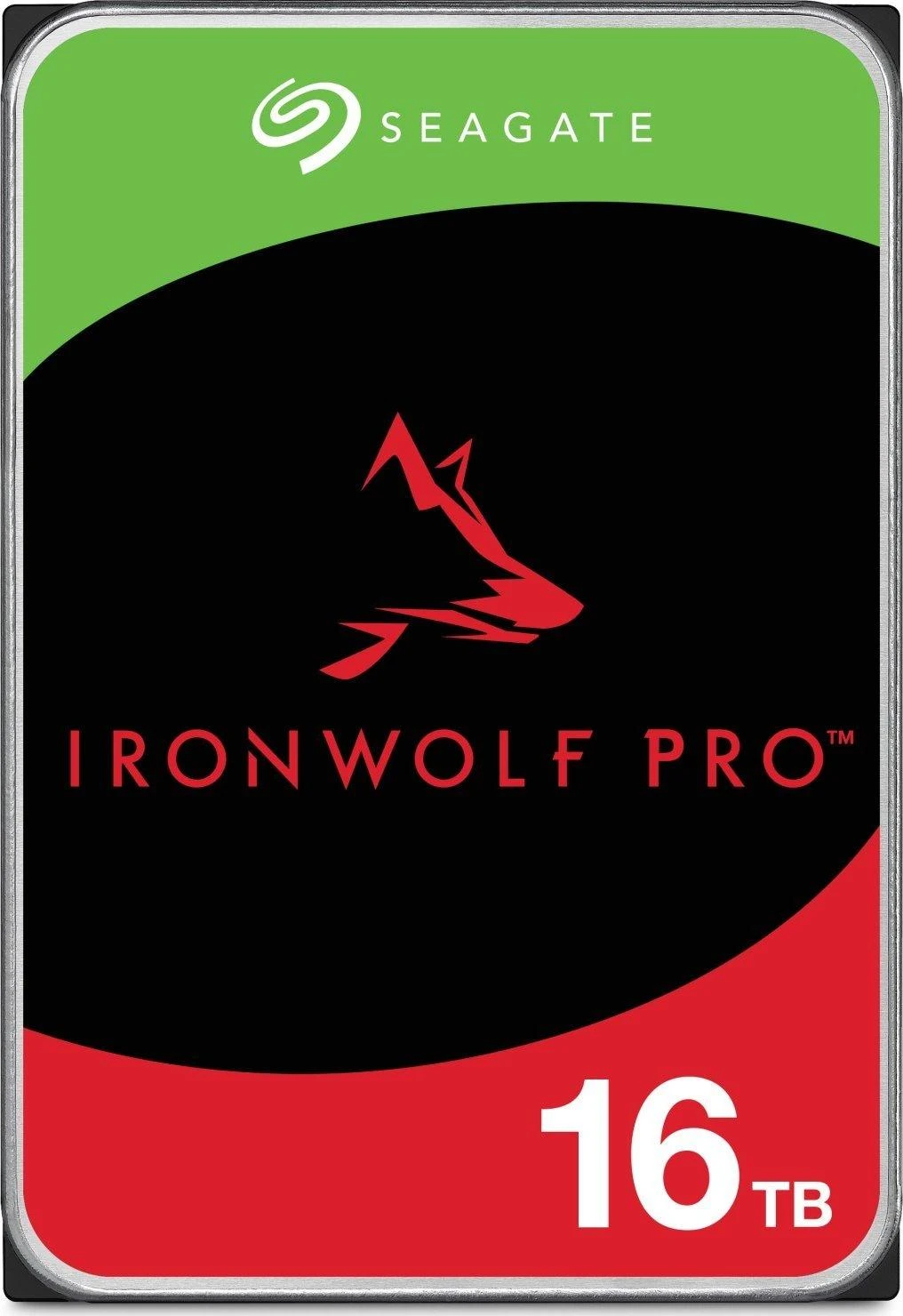 SEAGATE Ironwolf PRO Enterprise NAS HDD 16TB 7200rpm 6Gb/s SATA 256MB talpykla 8,9 cm 3,5 colio 24x7 NAS ir amp; RAID Rackmount sistemos BLK