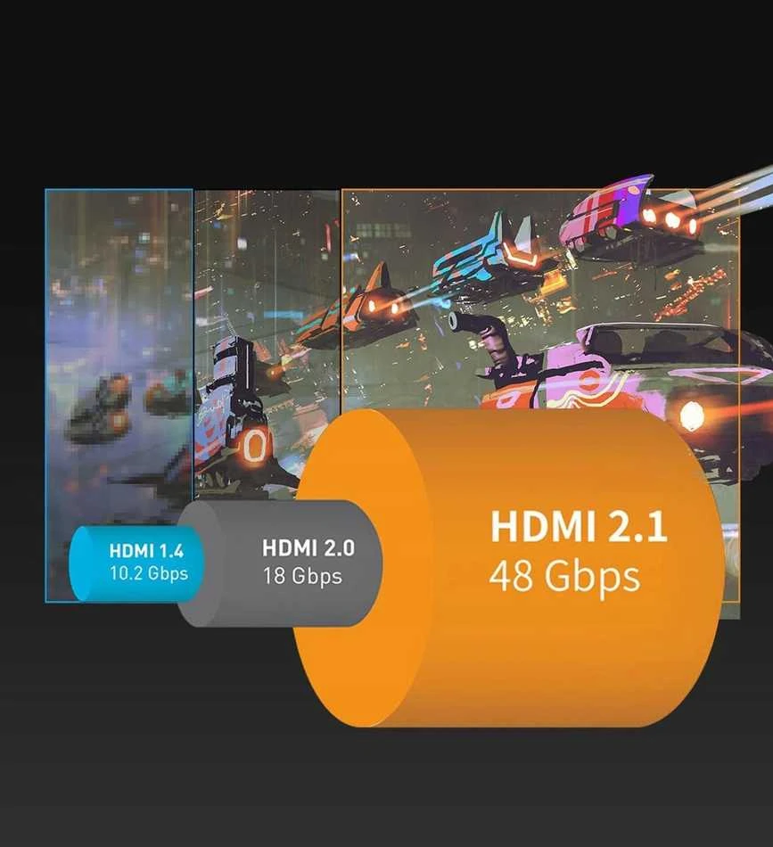 Gembird 8K HDMI 2.1 jungties pralaidumo schema