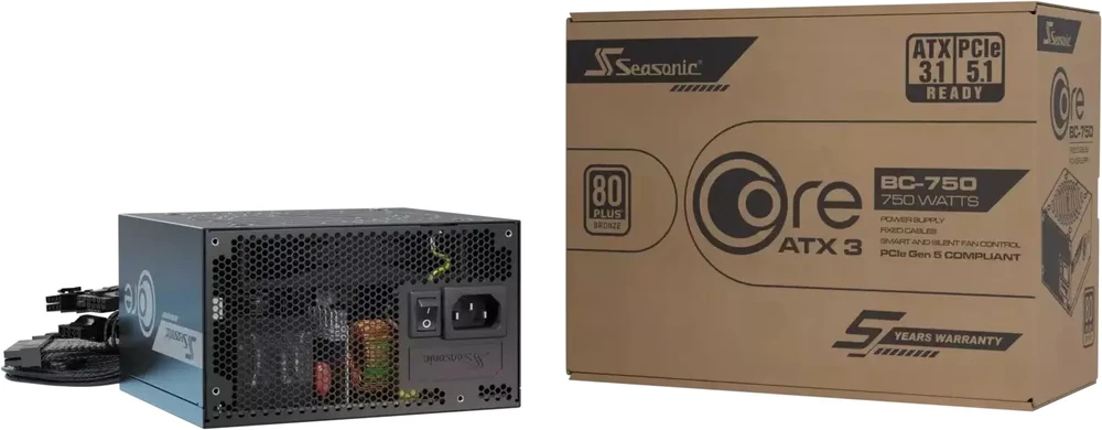 750 W „Seasonic Core BC-750 ATX3“