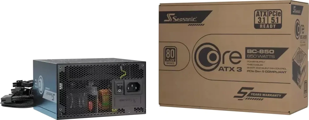 Maitinimo šaltinis SeaSonic Core BC-850 850W ATX 3.1 (SRP-CBC851-A5A51JF)