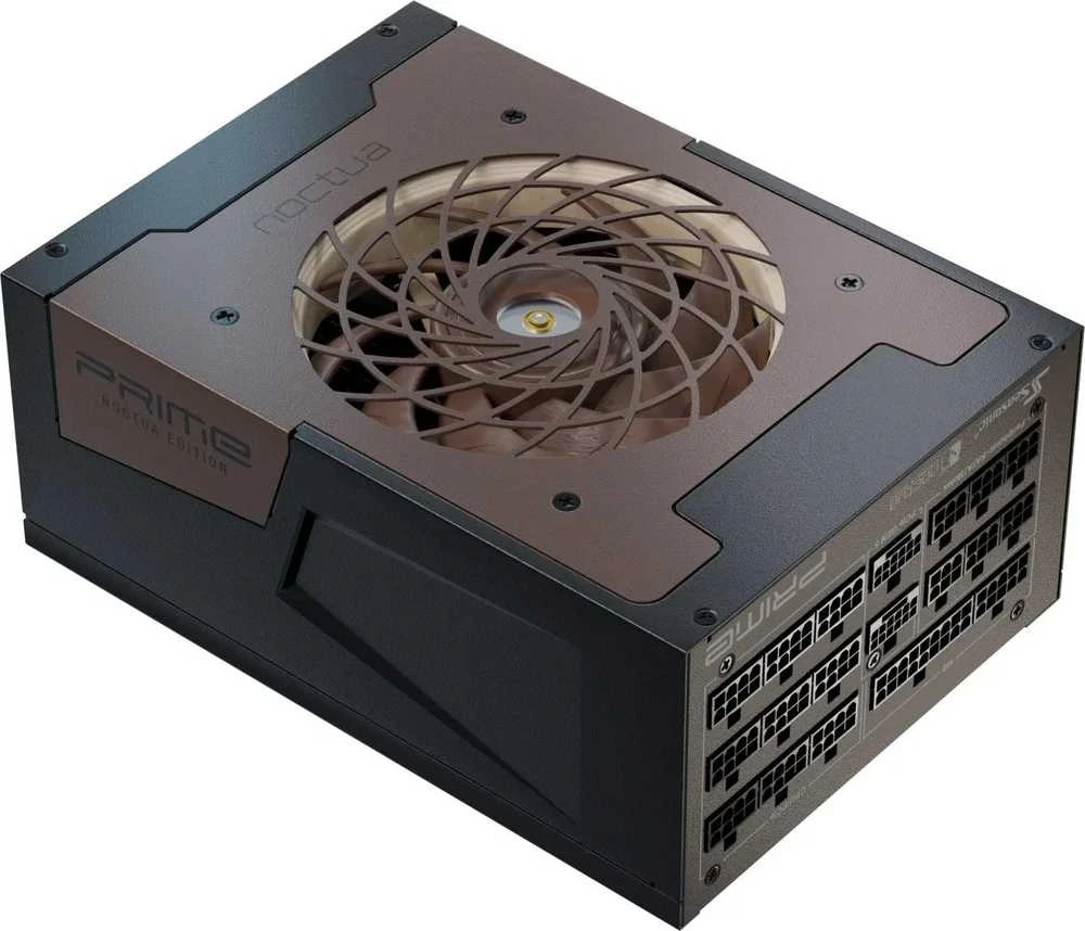 „Seasonic Prime TX-1600 Noctua Edition“ maitinimo šaltinis, „80 PLUS Titanium“, modulinis, ATX 3.1, PCIe 5.0 × 1600 vatų