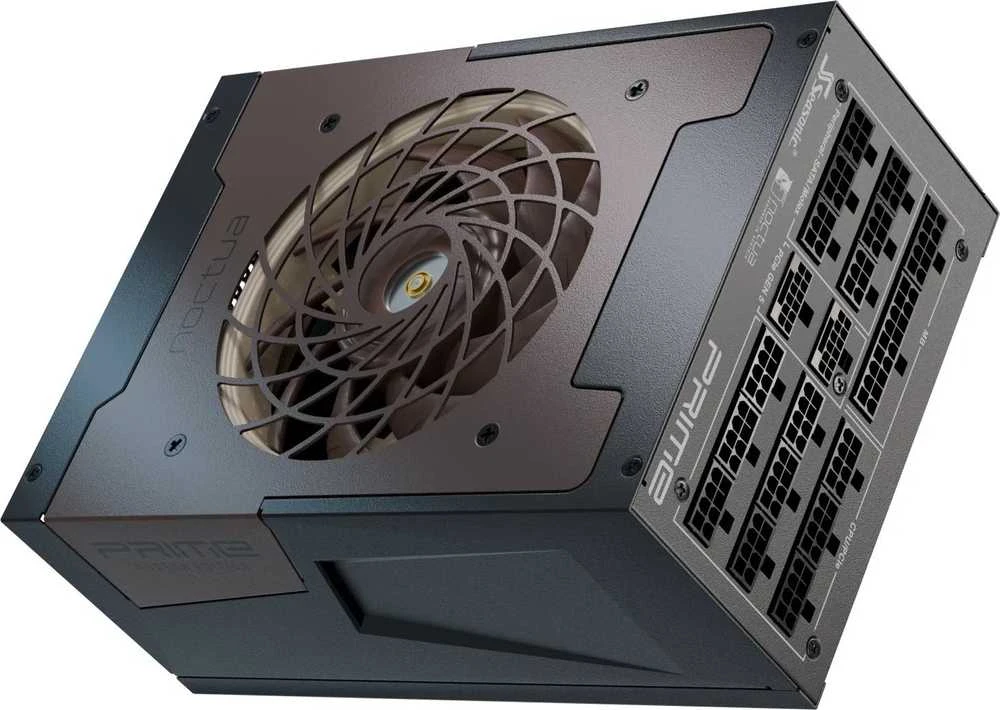 „Seasonic Prime TX-1600 Noctua Edition“ maitinimo šaltinis, „80 PLUS Titanium“, modulinis, ATX 3.1, PCIe 5.0 × 1600 vatų