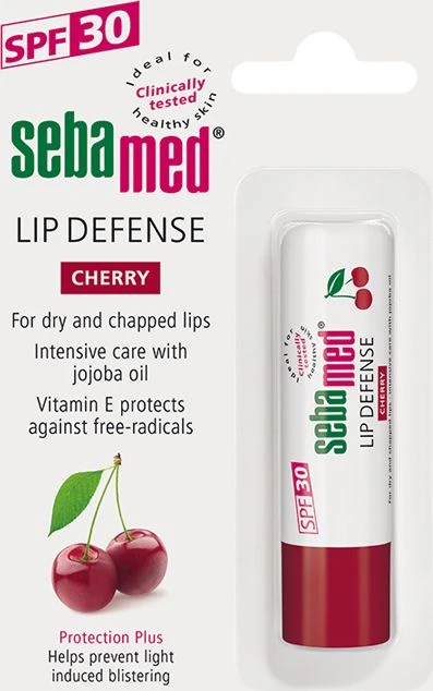 Sebamed Lip Defense SPF30 ochronna pomadka do ust Cherry 4.8g