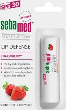 Sebamed Lip Defense SPF30 ochronna pomadka do ust Strawberry 4.8g