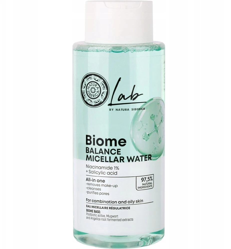 Micelinis vanduo atstatantis odos balansą NATURA SIBERICA Biome, 400 ml