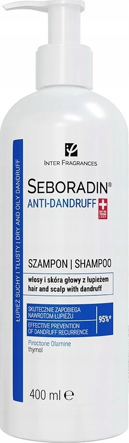 SEBORADIN Nuo pleiskanų Šampūnas šampūnas nuo pleiskanų, 400 ml