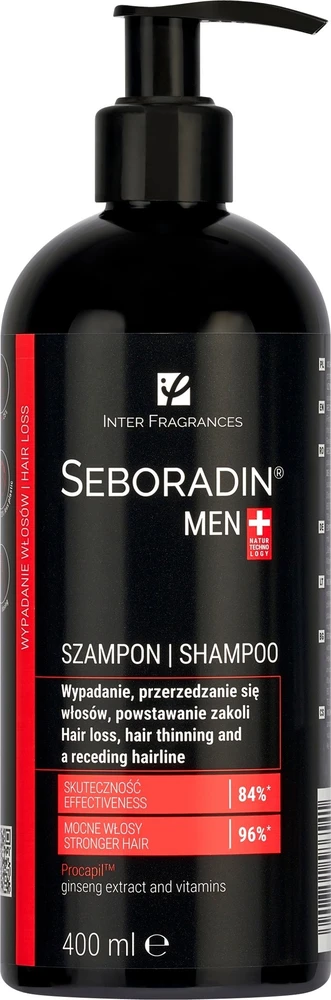 SEBORADIN Men Šampūnas šampūnas vyrams, 400 ml