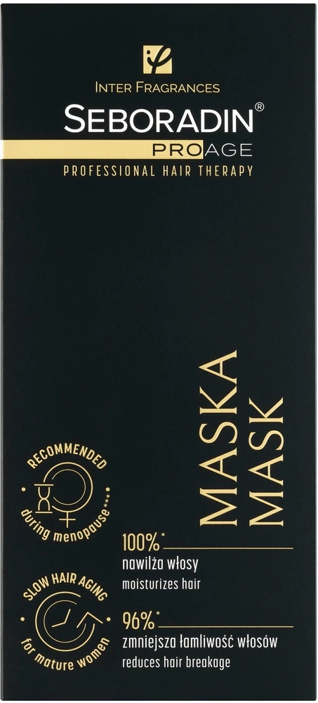 SEBORADIN_Pro Age plaukų kaukė susilpnėjusiems, ploniems, linkusiems slinkti plaukams 200ml