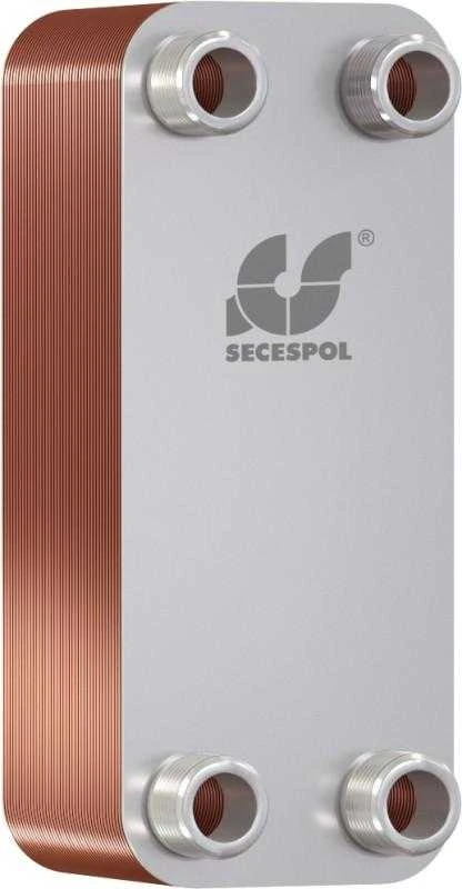 Hexonic „Secespol“ vieno praėjimo lituotas plokštelinis šilumokaitis LB31-20 1'' - 0203-0062