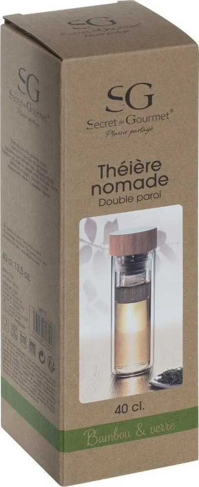 Secret De Gourmet Bamboo Dvisienis pertraukiklis, bambukinis dangtelis, 400 ml