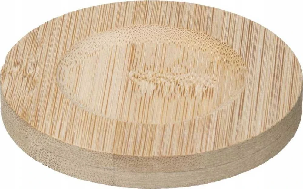 Secret De Gourmet Keraminiai puodeliai su bambukiniais padėkliukais, 4 vnt, 130 ml