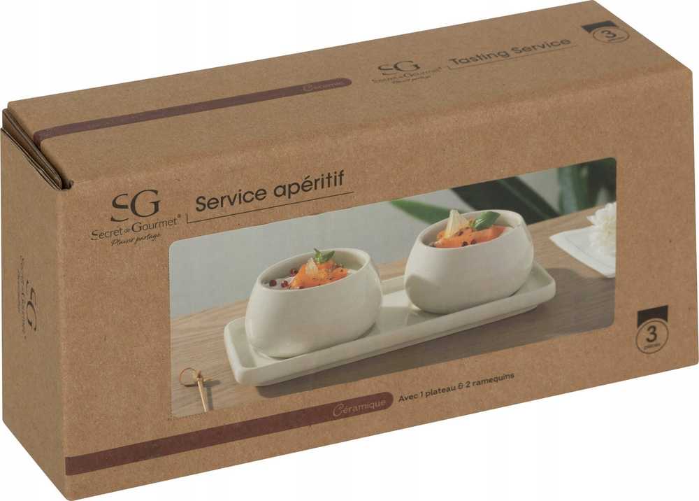 Secret De Gourmet NORA keraminis serviravimo rinkinys užkandžiams