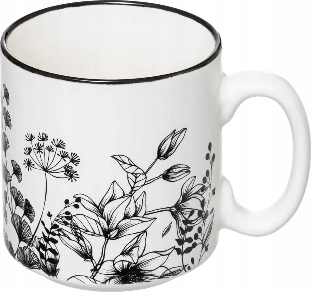 Secret De Gourmet PIECES Keraminiai puodeliai ant stovo FLORAL, 240 ml, 4 vnt