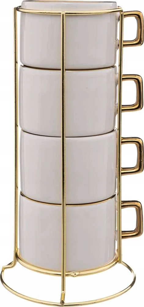 Secret De Gourmet PIECES Keraminiai puodeliai ant stovo ARYA, 170 ml, 4 vnt