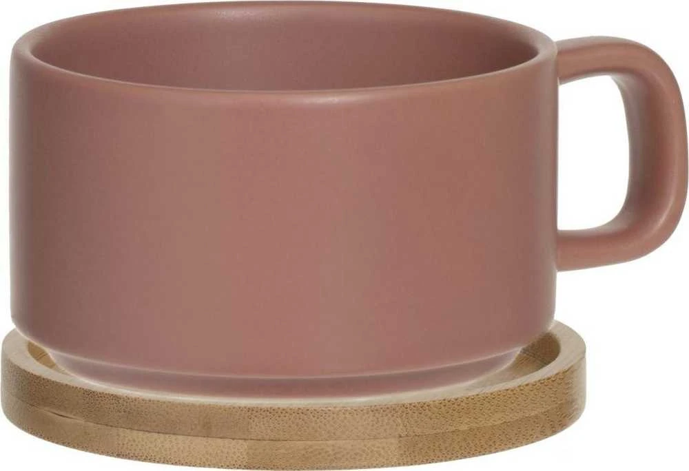 Secret De Gourmet Arbatinukas su NATURAL puodeliu, 800 ml, terakotos spalvos