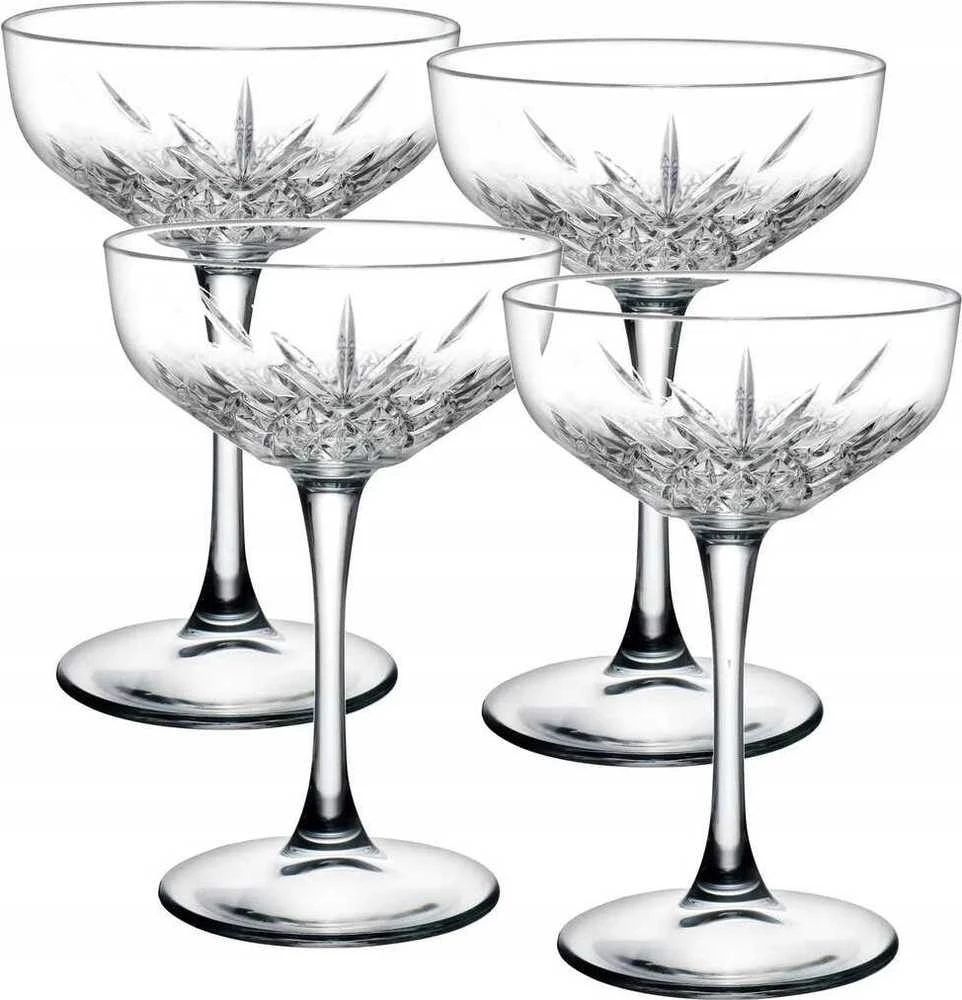Secret De Gourmet Flat champagne glasses, 4 pieces, 250 ml
