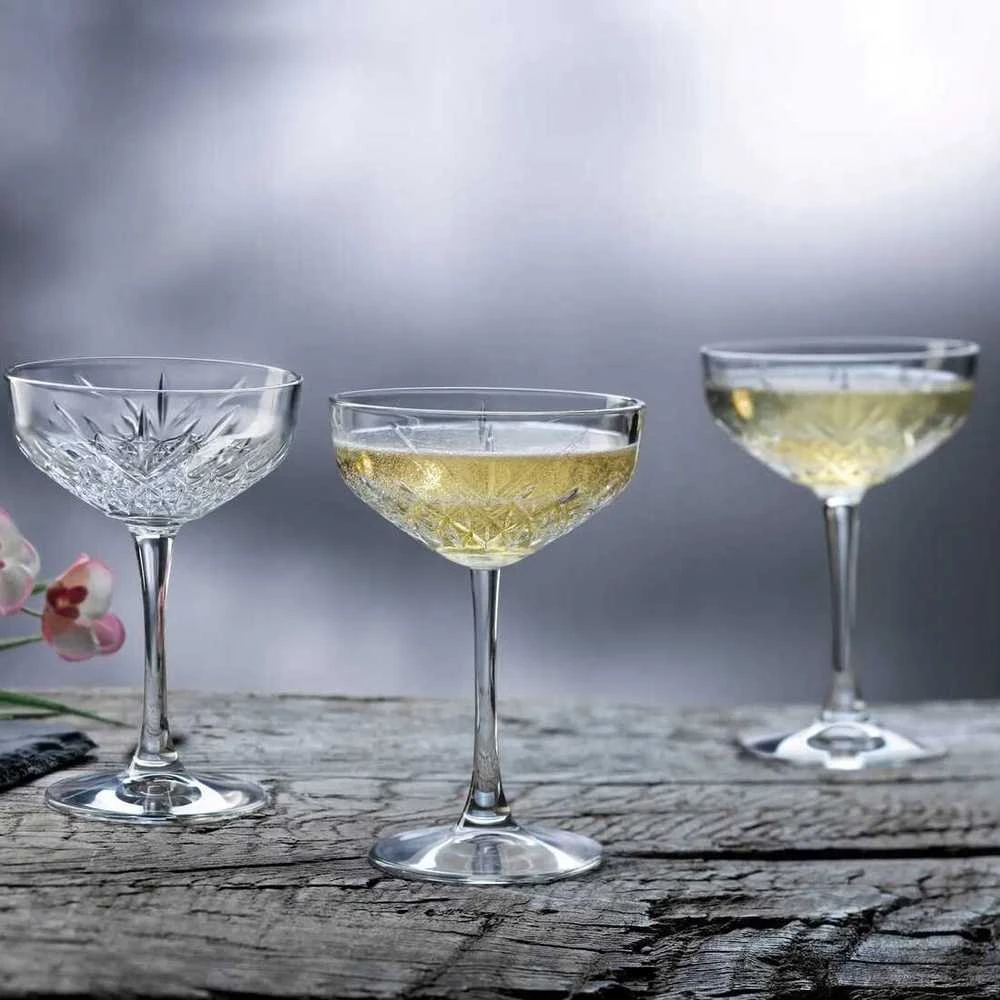 Secret De Gourmet Flat champagne glasses, 4 pieces, 250 ml