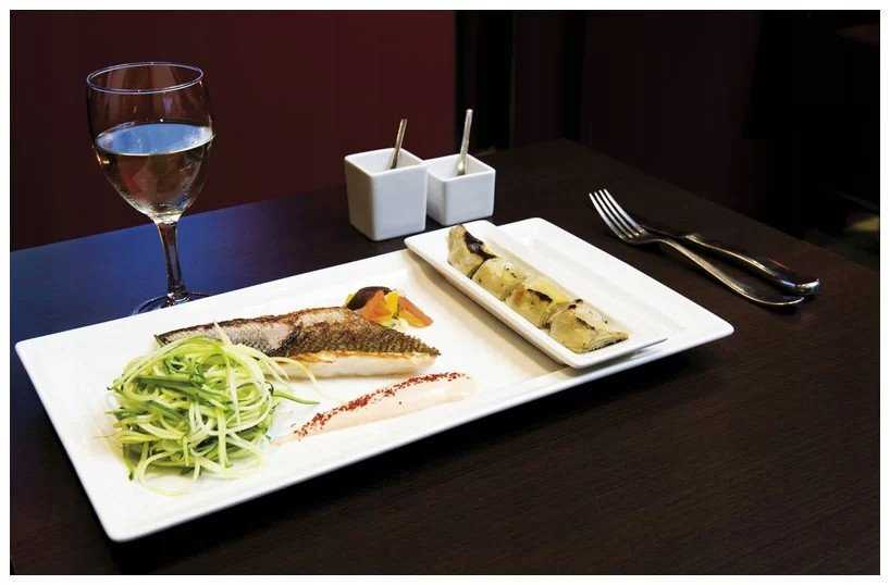 Secret De Gourmet RAK Klasikinė gurmaniška stačiakampė plokščia lėkštė 33x23 cm