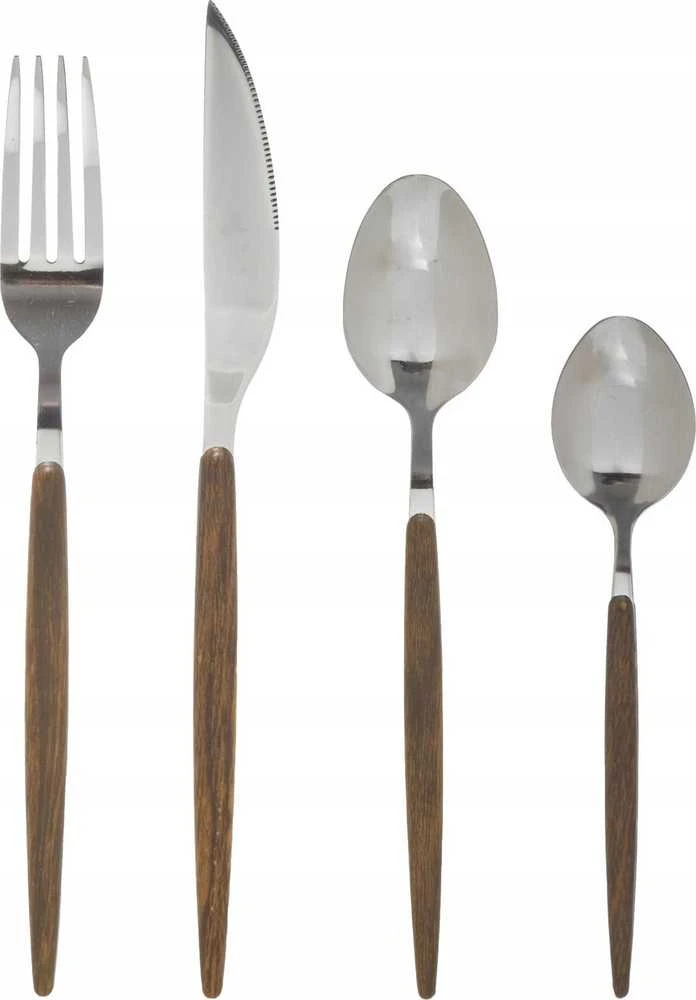 Secret De Gourmet PIECES Stalo įrankių rinkinys AMAZONIE, 24 vnt., su medine rankena