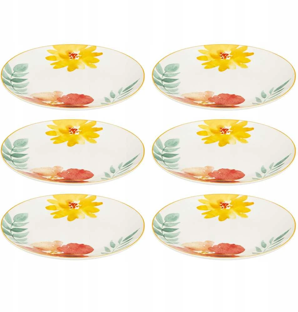 Secret De Gourmet PIECES MARGAUX desertinės lėkštės, porcelianinės, 6 vnt. x 19 cm