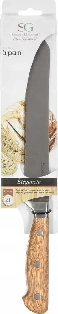 Secret De Gourmet Steel ELEGANCIA duonos pjaustyklė, nerūdijantis plienas, 33 cm