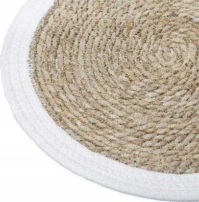 Secret De Gourmet Seagrass stalo ploviklis HAPPY, Ø 38 cm, su baltu apvadu
