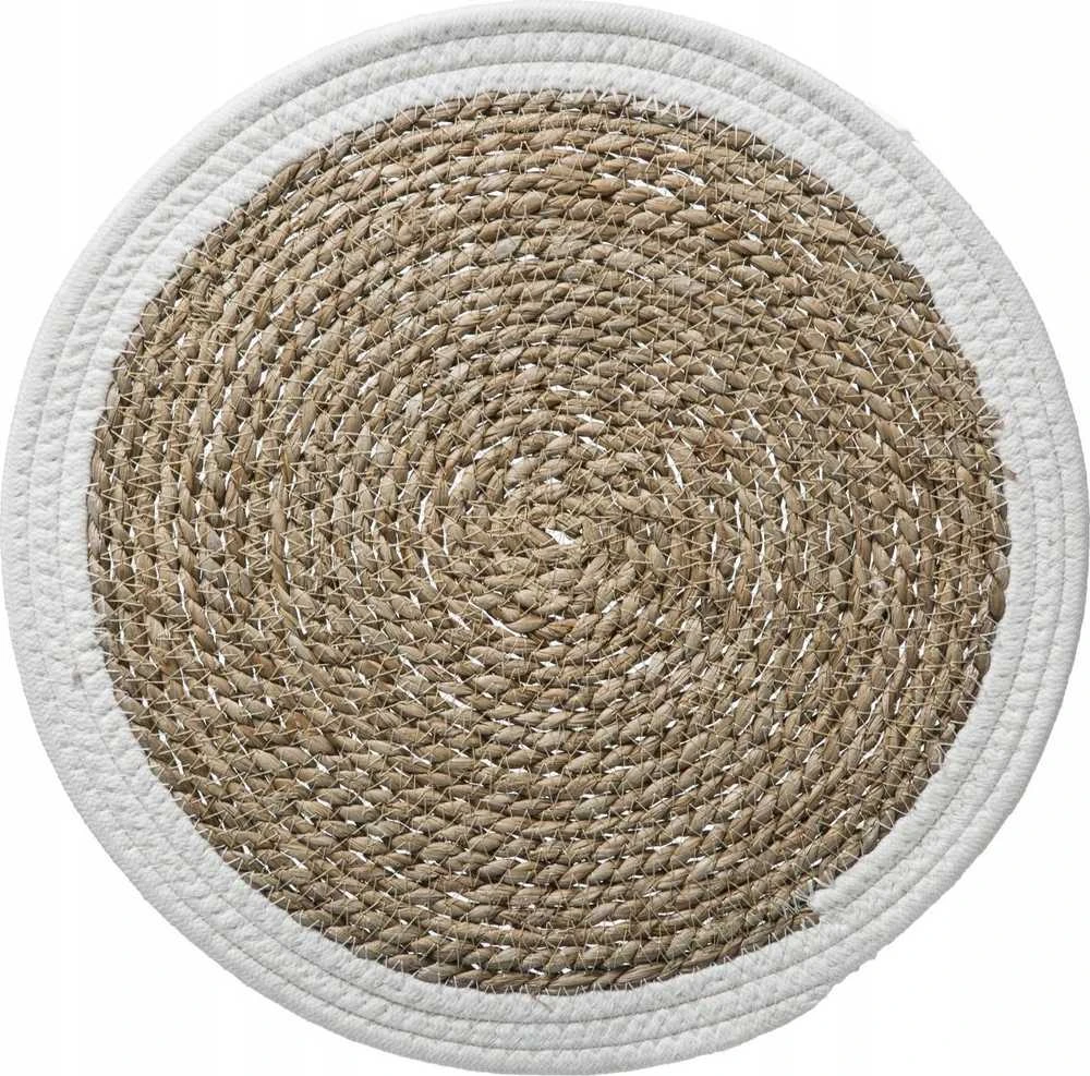 Secret De Gourmet Seagrass stalo ploviklis HAPPY, Ø 38 cm, su baltu apvadu