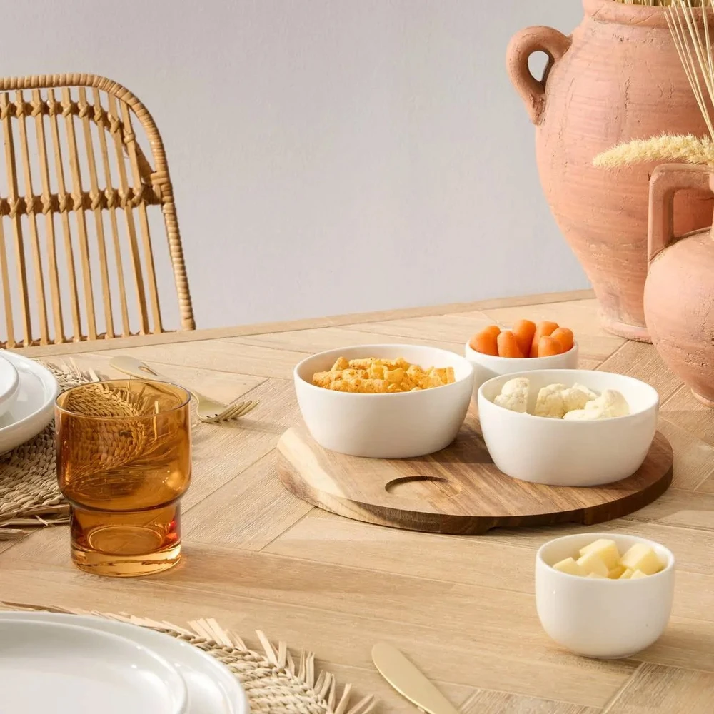 Secret De Gourmet Lėkštė su keraminiais TAPAS dubenėliais