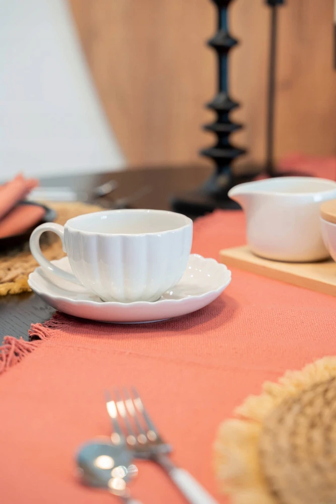 Secret De Gourmet Porcelianinis puodelis su lėkšte ROMY, Ø 6 cm