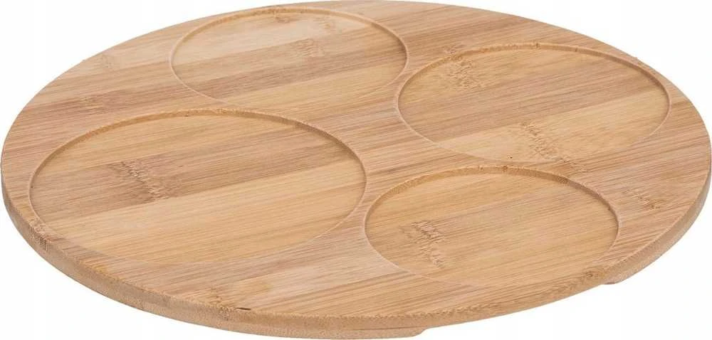 Secret De Gourmet PIECES Užkandžių serviravimo rinkinys, bambuko stovas, 5 dalys