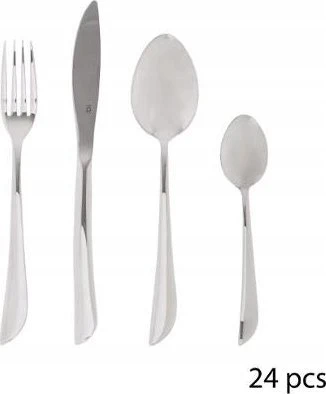 Secret De Gourmet Steel Virtuviniai stalo įrankiai, rinkinys iš 24 elementų iš nerūdijančio plieno, kurie yra nepamainomas virtuvės įrangos elementas