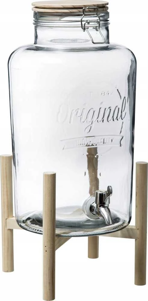 Secret De Gourmet Stiklainis su čiaupu, ant stovo, 8 L, stiklinis