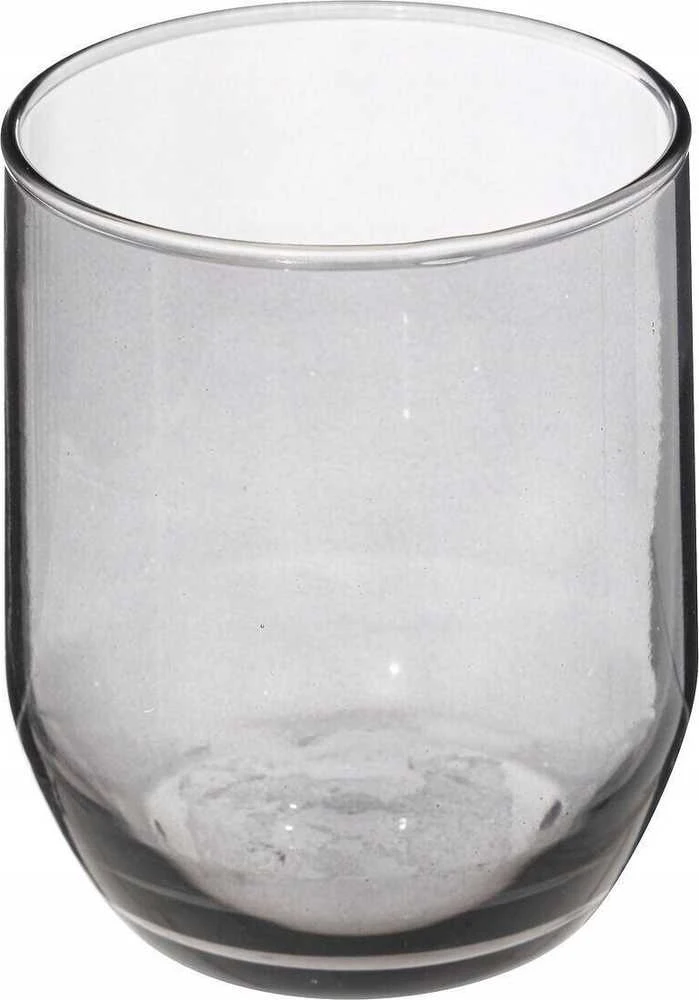 Pilkšvo stiklo žema stiklinė 310 ml