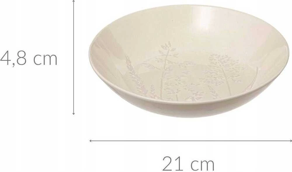 Secret De Gourmet ELSA gilios sriubos lėkštė, keramika, lauko gėlių raštas, Ø 21 cm