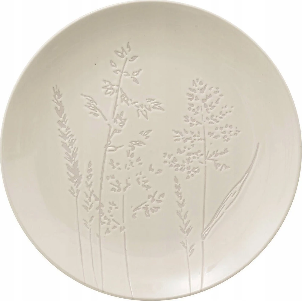 Secret De Gourmet Balta akmens masės lėkštė ELSA, lauko gėlių raštas, Ø 27 cm